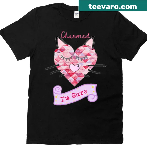 Cute t-shirt featuring an illustrated charming kitty
