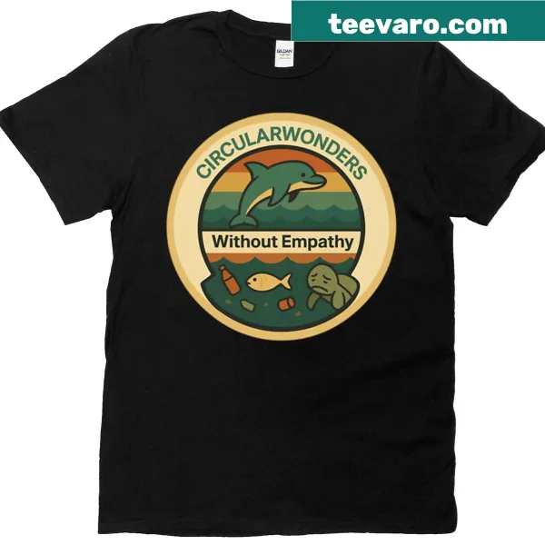 Typography t-shirt from Circularwonders Empathy Series about oceans