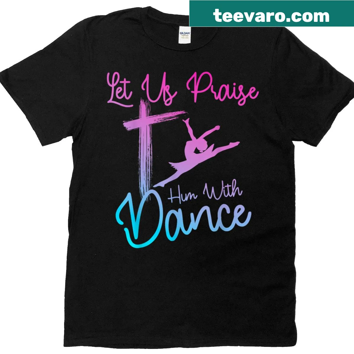 Elegant dance-themed typography t-shirt for ballet lovers — on a men's t-shirt