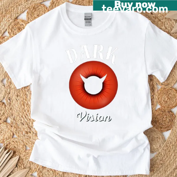 Illustration of a devil's eye on T-shirt.