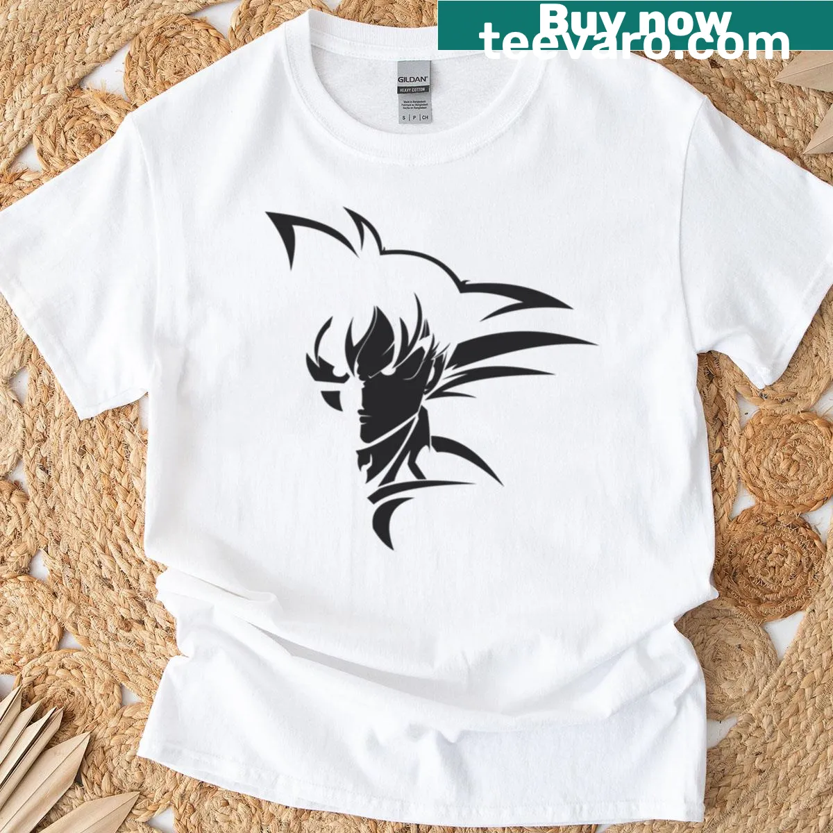 Dynamic illustration celebrating the Dragon Ball franchise — on a men's t-shirt