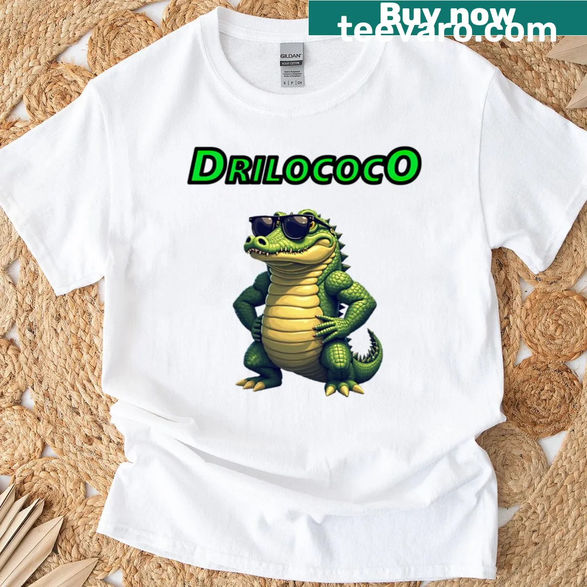 Simple Drilococcus bacteria graphic on a minimalist T-shirt — on a men's t-shirt