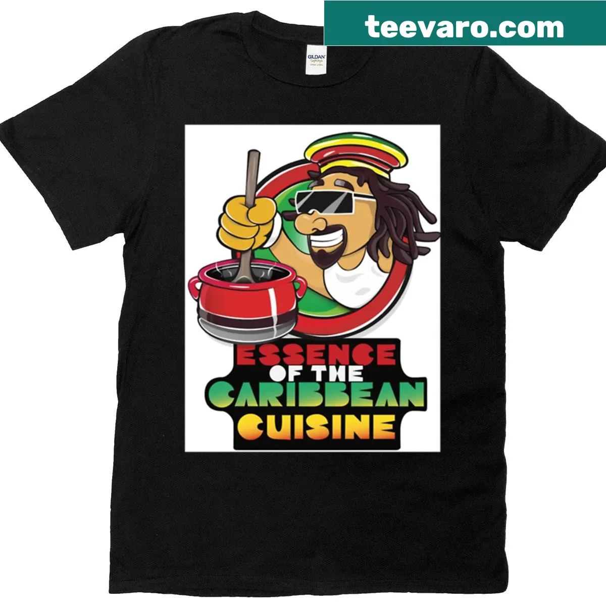Edgy cartoon t-shirt featuring a cat on a skateboard — on a men's t-shirt