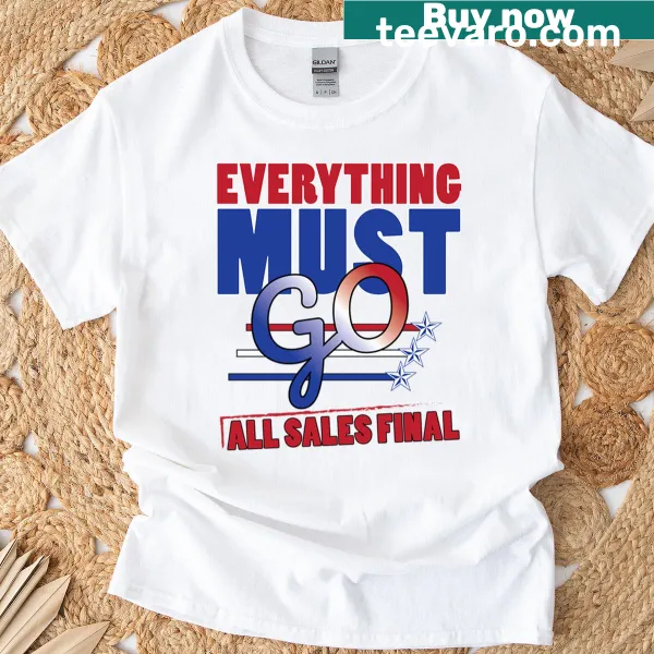 T-shirt humorously declaring all sales final