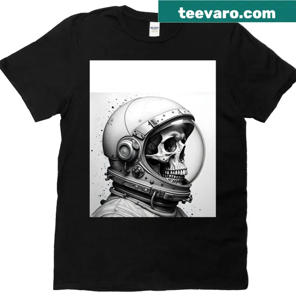 Funny astronaut graphic with 'Fragile' text on a T-shirt