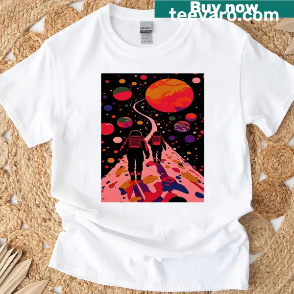 Inspirational 'Go To The Moon' typography graphic T-shirt