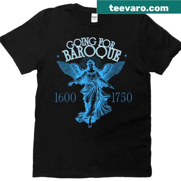 Oversized t-shirt featuring bold Baroque-inspired typography design