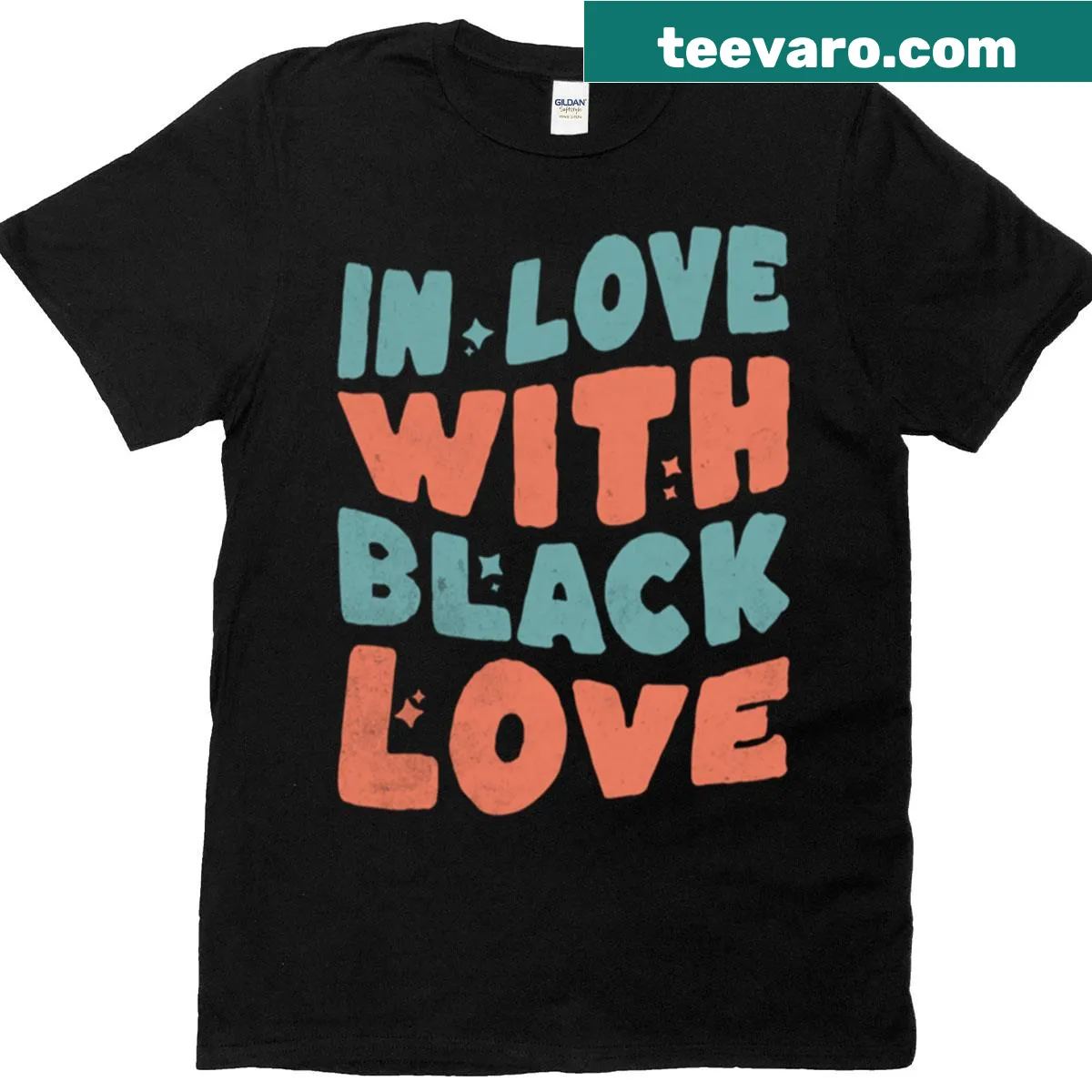 Sentimental graphic tee about love within the Black community — on a men's t-shirt