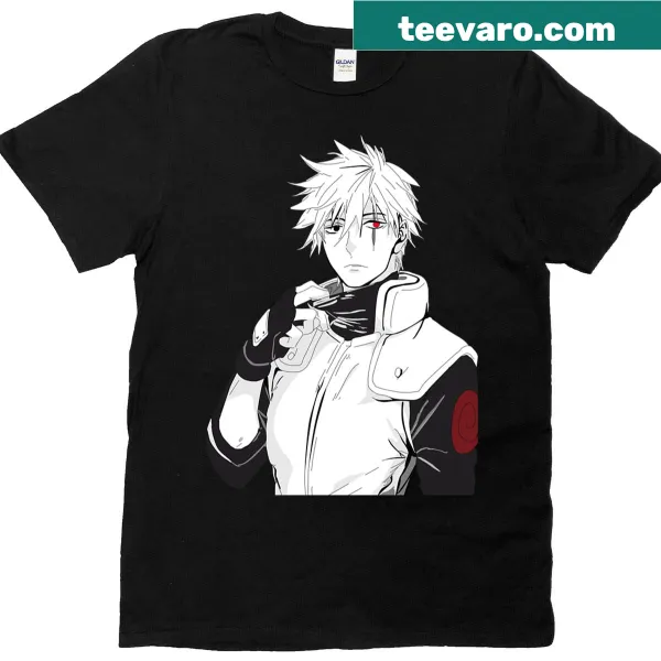 Oversized graphic T-shirt featuring Kakashi Hatake from Naruto