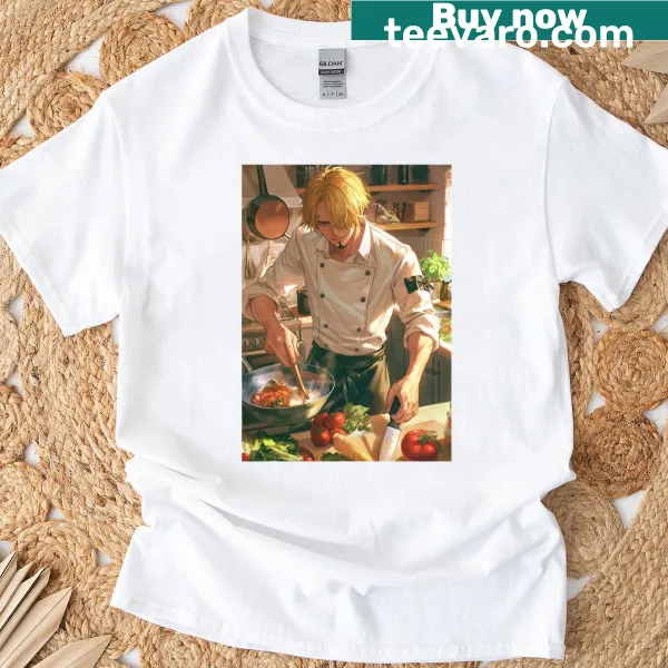 Typography Master Chef T-shirt featuring food-themed graphic