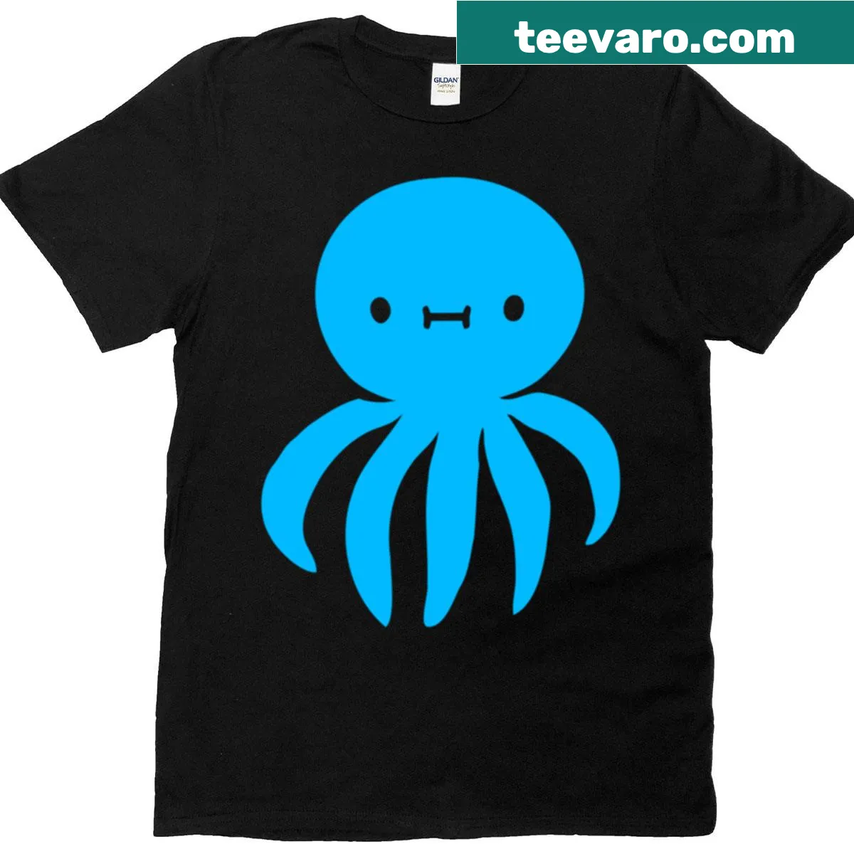 Cute cephalopod illustration on a T-shirt. — on a men's t-shirt