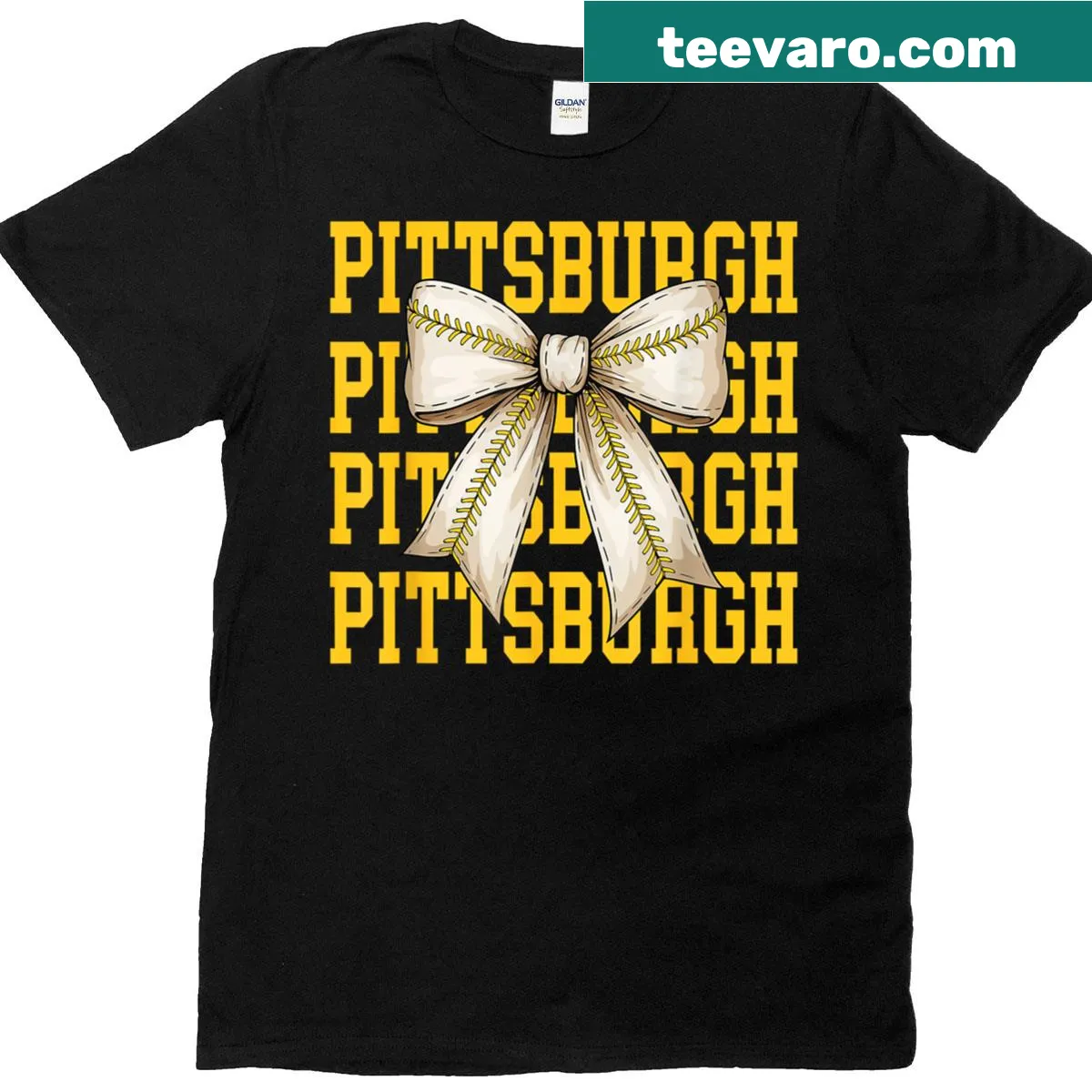 Throwback design t-shirt representing Pittsburgh — on a men's t-shirt
