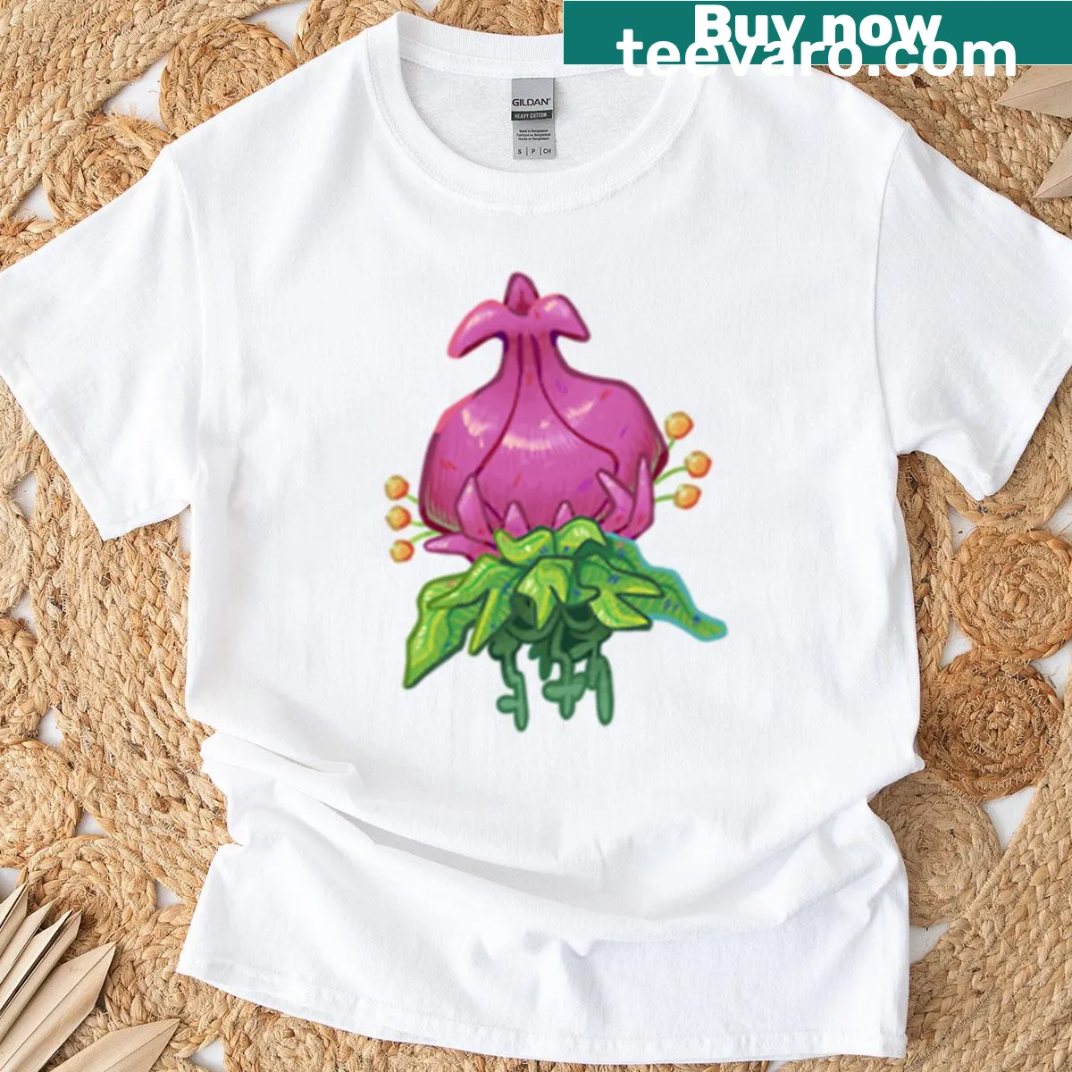 T-shirt featuring Plantera's first form design. — on a men's t-shirt