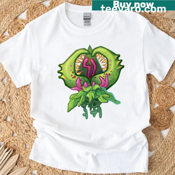 T-shirt featuring Plantera's second form design.