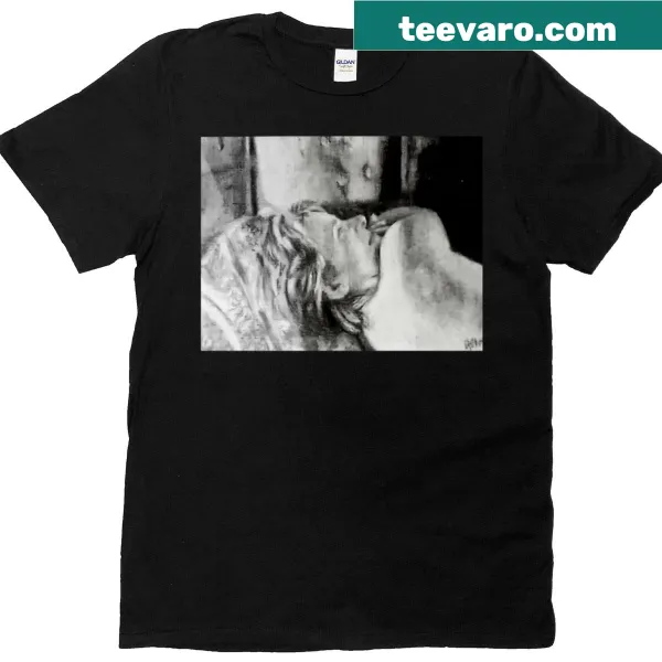 Oversized T-shirt featuring the hand-lettered phrase 'Restful Glance' by Avril Thomas