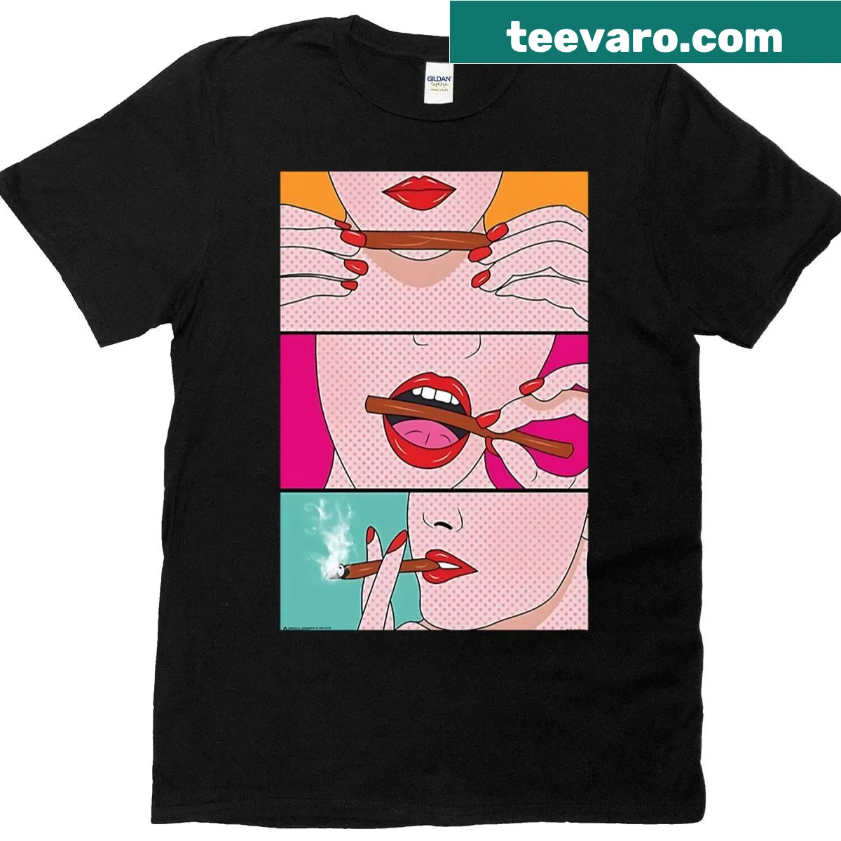 Illustration of rolling a blunt on a humorous T-shirt — on a men's t-shirt