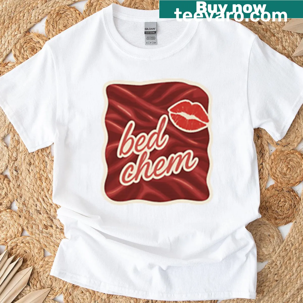 Hand-lettered graphic inspired by Sabrina Carpenter on a T-shirt — on a men's t-shirt