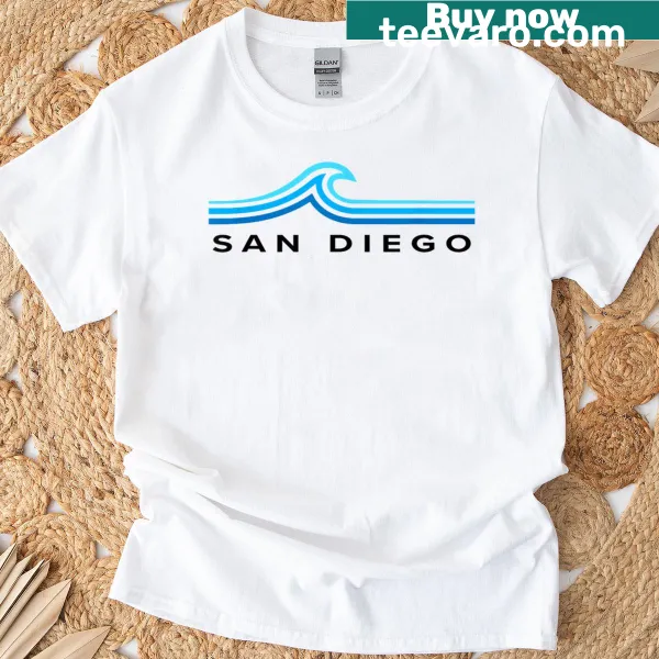 Vintage San Diego California souvenir design on a T-shirt