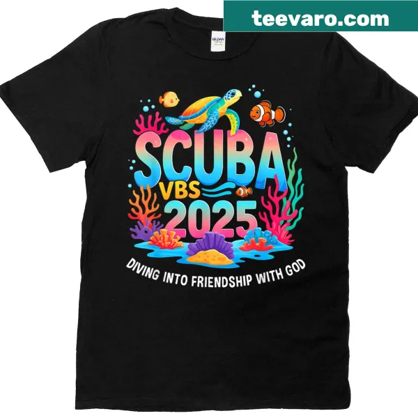 Underwater theme T-shirt promoting friendship with God for VBS 2025