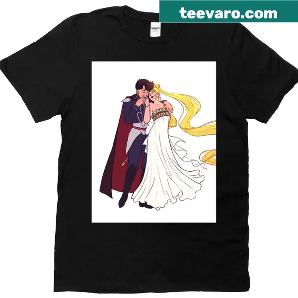 Mythological illustration of Serenity and Endymion on T-shirt