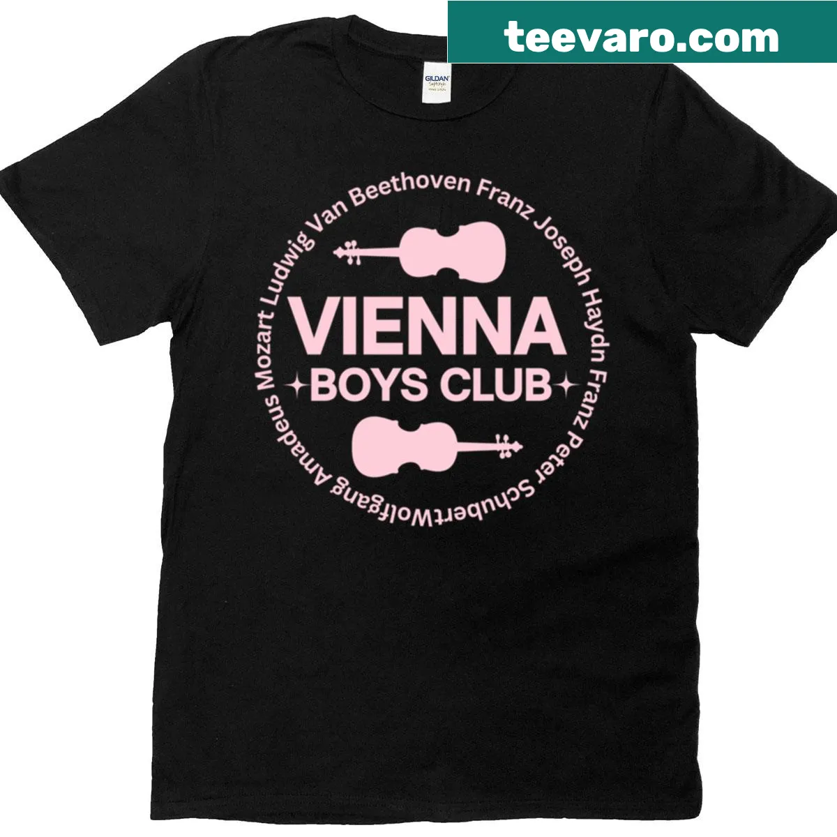 Vintage-style Vienna Boys Club T-shirt honoring a famous boys' choir — on a men's t-shirt