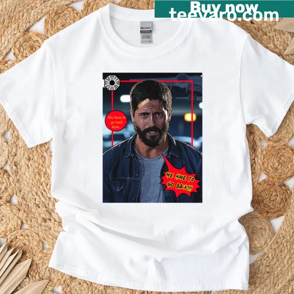 Illustrative T-shirt inspired by time travel and nostalgia