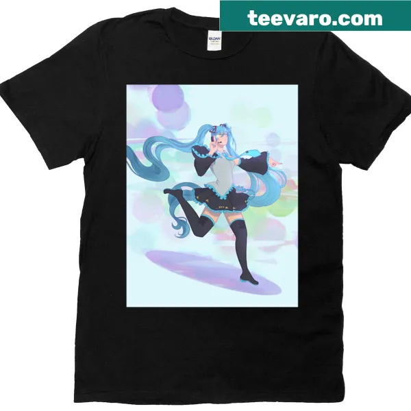 T-shirt with the phrase 'You Can Call Me Miku' in playful typography