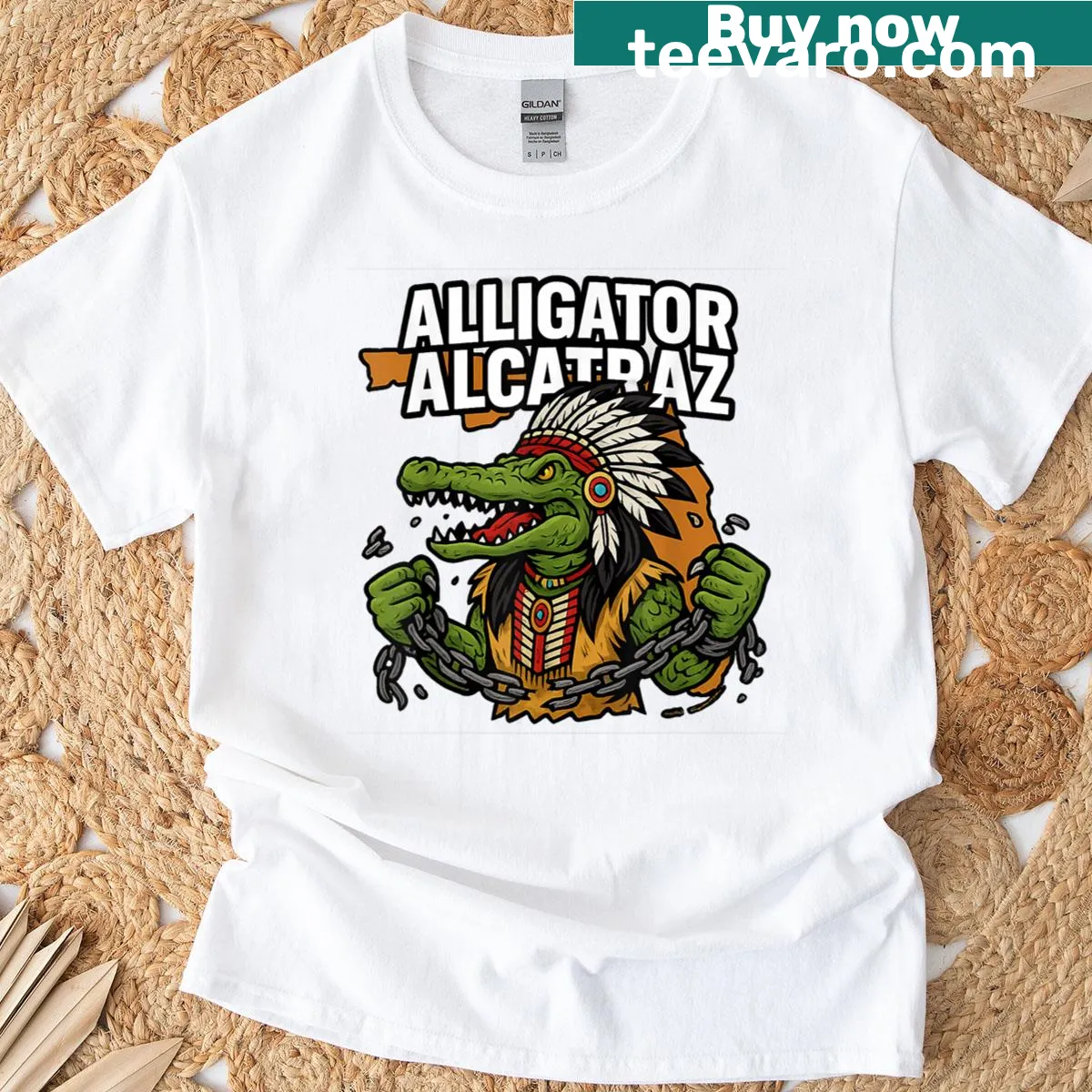 Everglades-themed Alligator T-shirt celebrating Florida wildlife — on a men's t-shirt