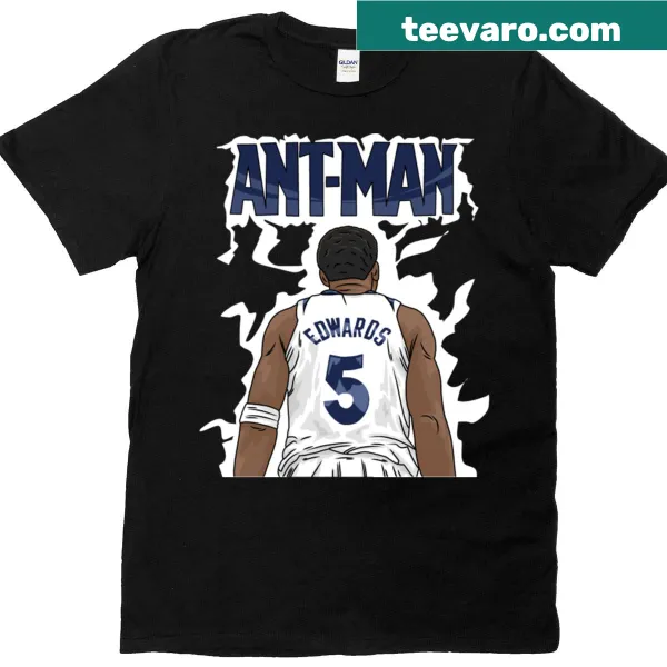 Cartoon flat style T-shirt featuring Anthony 'Ant-Man' Edwards