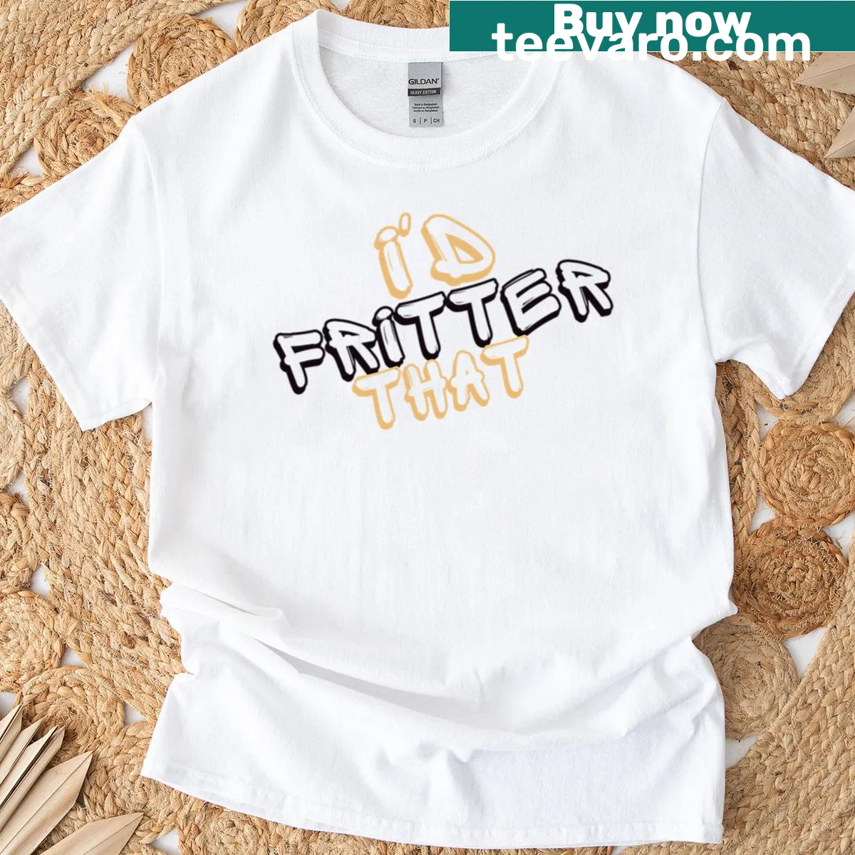 Charming T-shirt illustration representing autumn flavors and coziness — on a men's t-shirt