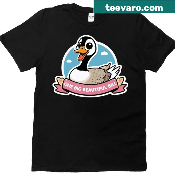 Bold text design saying Big Beautiful Bill on t-shirt