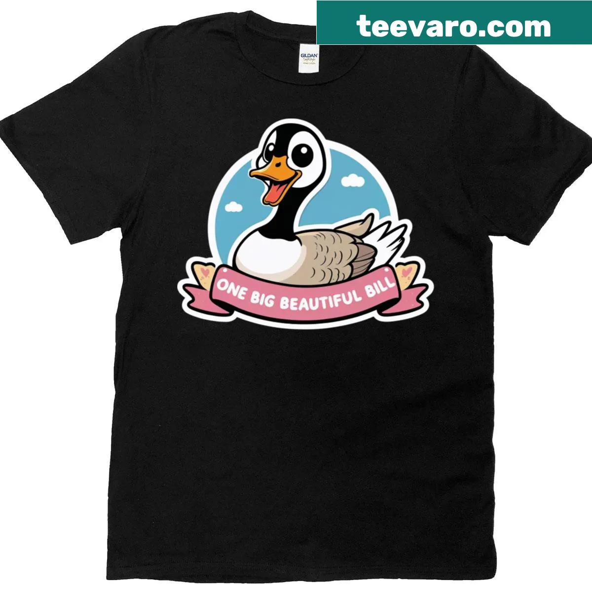 Bold text design saying Big Beautiful Bill on t-shirt — on a men's t-shirt