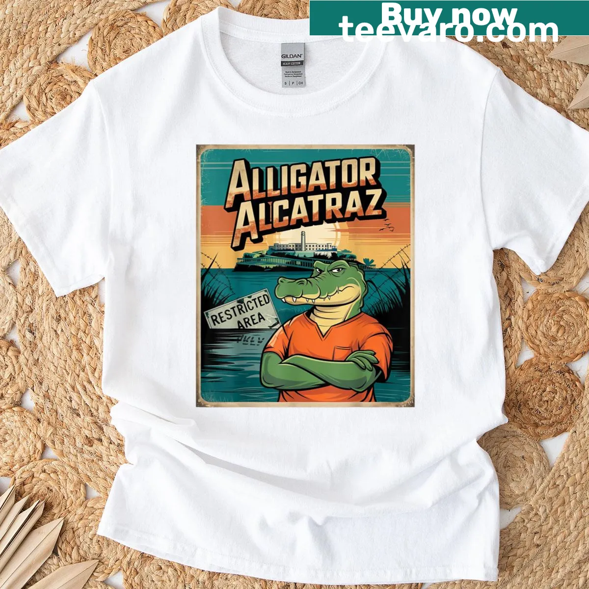 Fantasy-themed T-shirt inspired by an escape narrative — on a men's t-shirt