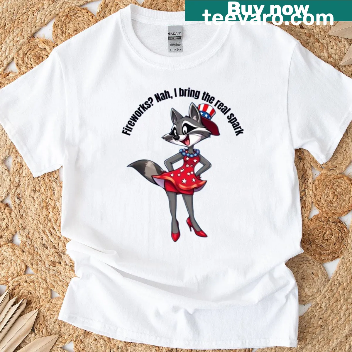 Humorous T-shirt with the phrase 'Nah I Bring The Real Spark' — on a men's t-shirt