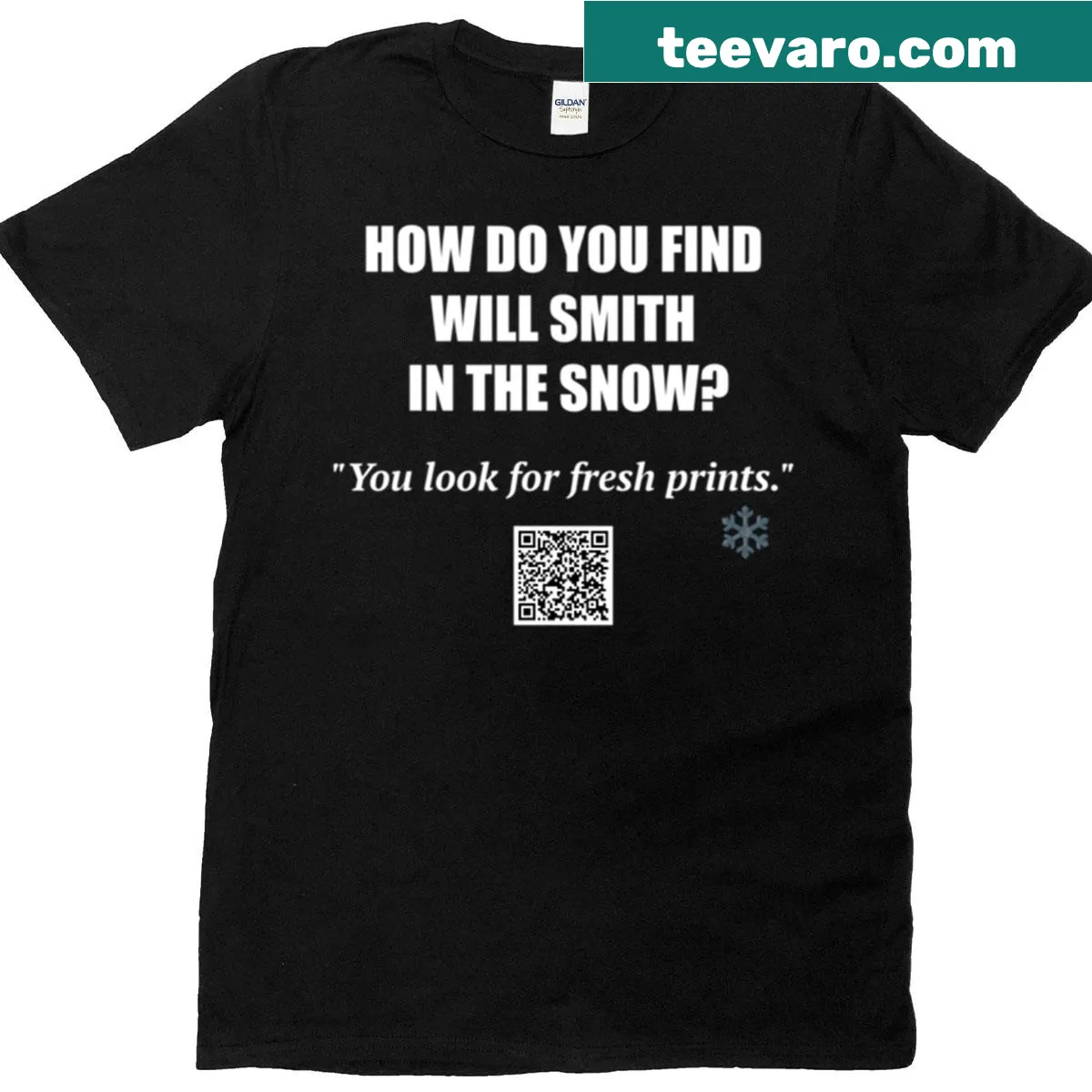 Funny Fresh Prints celebrity pun t-shirt — on a men's t-shirt