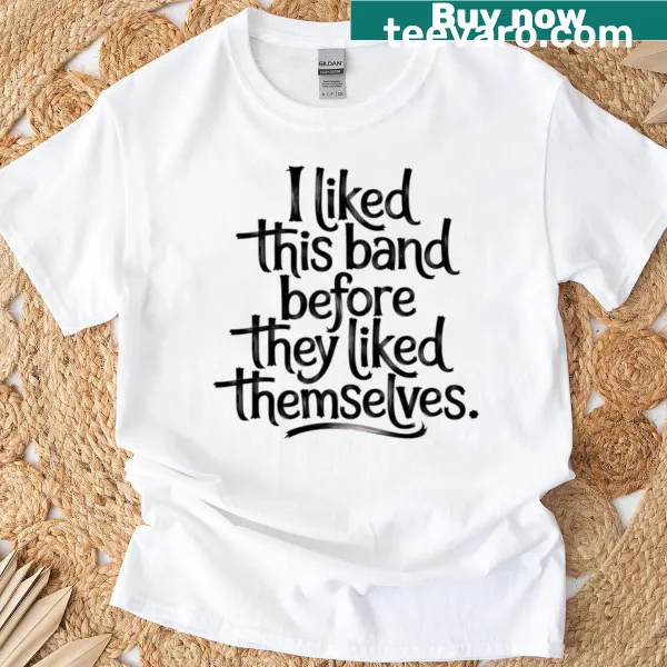 Funny T-shirt with an indie music quote