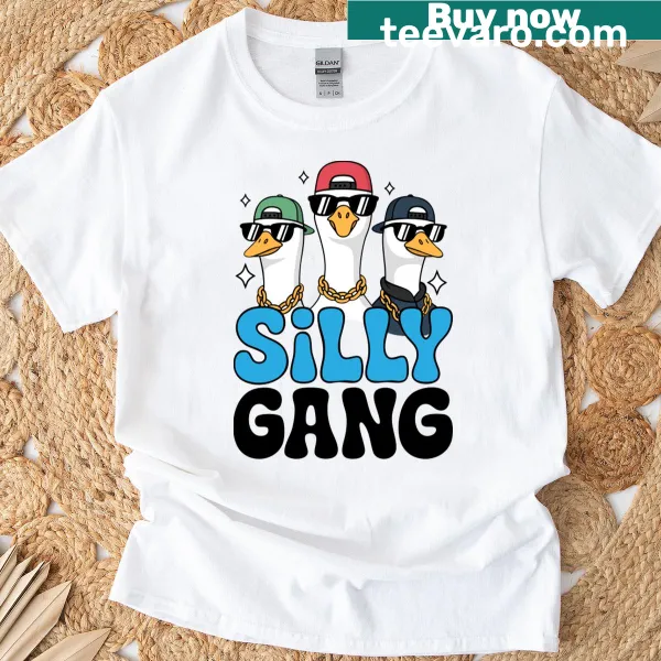 Silly Goose Gang boys t-shirt with cartoon graphics