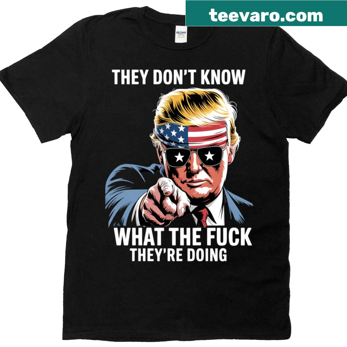 Funny They Don't Know What They're Doing T-shirt with humorous text — on a men's t-shirt