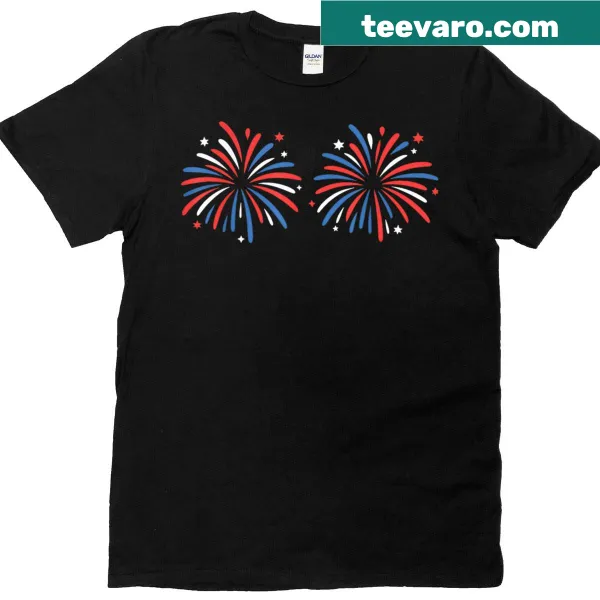 Humorous text and fireworks graphic for 4th of July