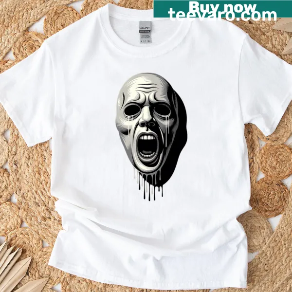 Halloween graphic t-shirt with playful ghost costume design
