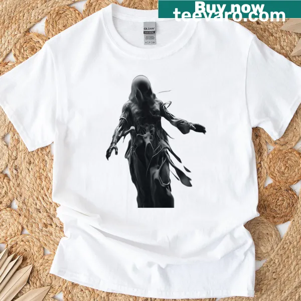 Spooky Halloween ghost costume graphic on a T-shirt