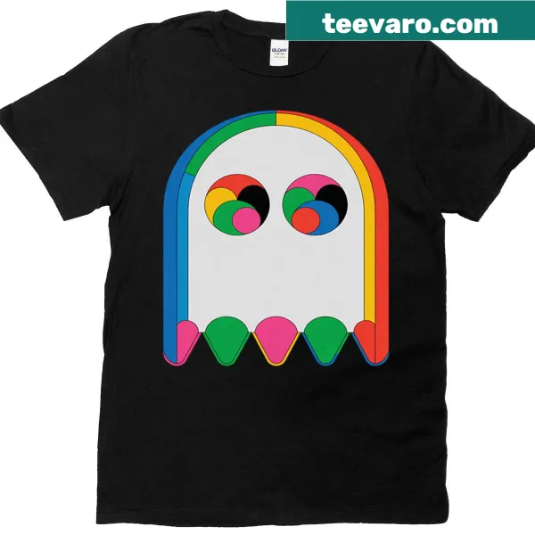 Vaporwave themed t-shirt for Halloween with music party elements.