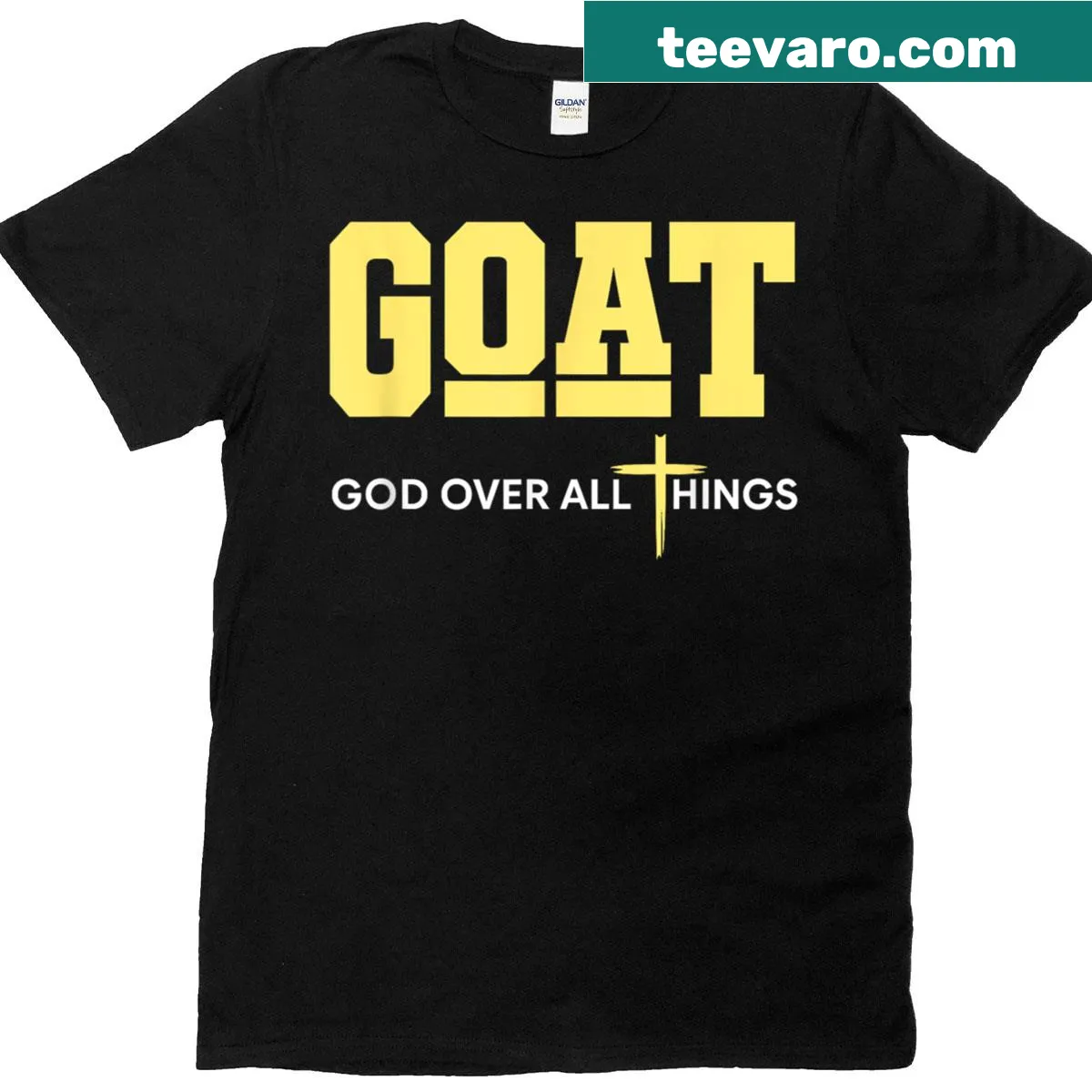 Christian Father's Day T-shirt with a faith message — on a men's t-shirt