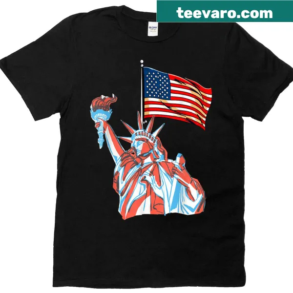 USA-themed graphic design featuring the American flag