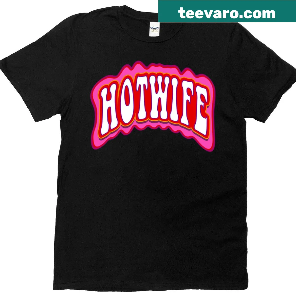T-shirt with humorous 'Hotwife' slogan — on a men's t-shirt