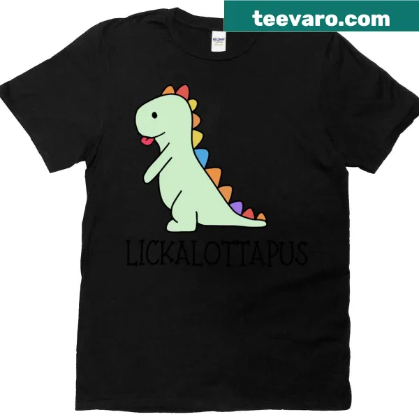 Illustration of Lickalottapus with humorous text for LGBTQ pride