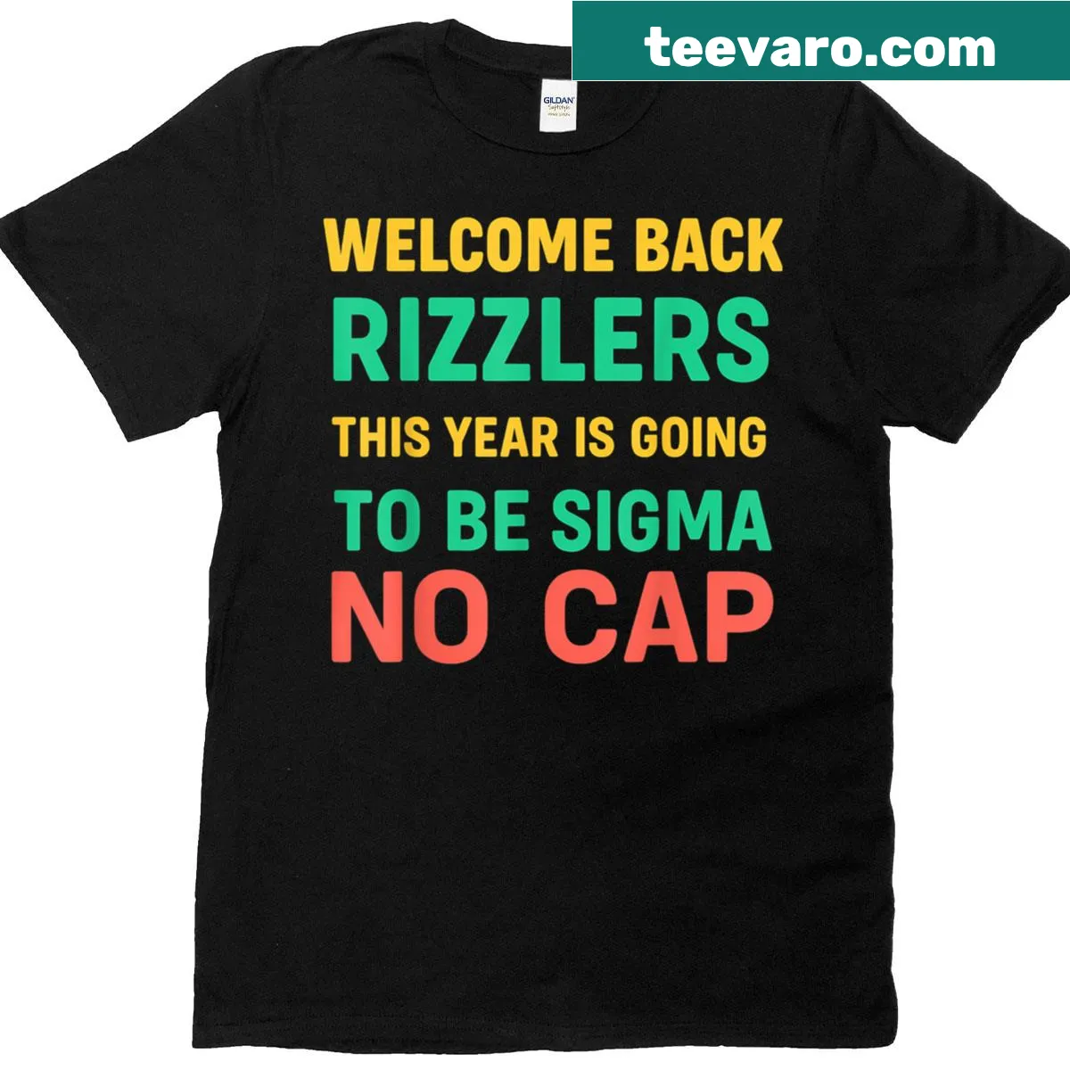 Middle School Teacher t-shirt with Gen Alpha slang design — on a men's t-shirt