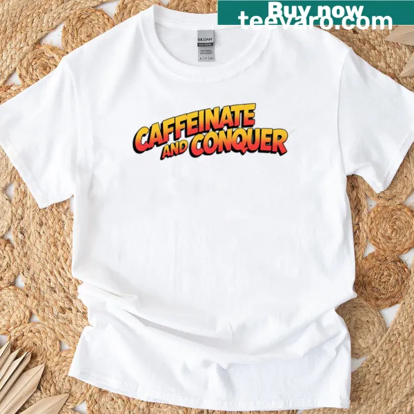 Funny T-shirt with the phrase about mulled beverages and motivation