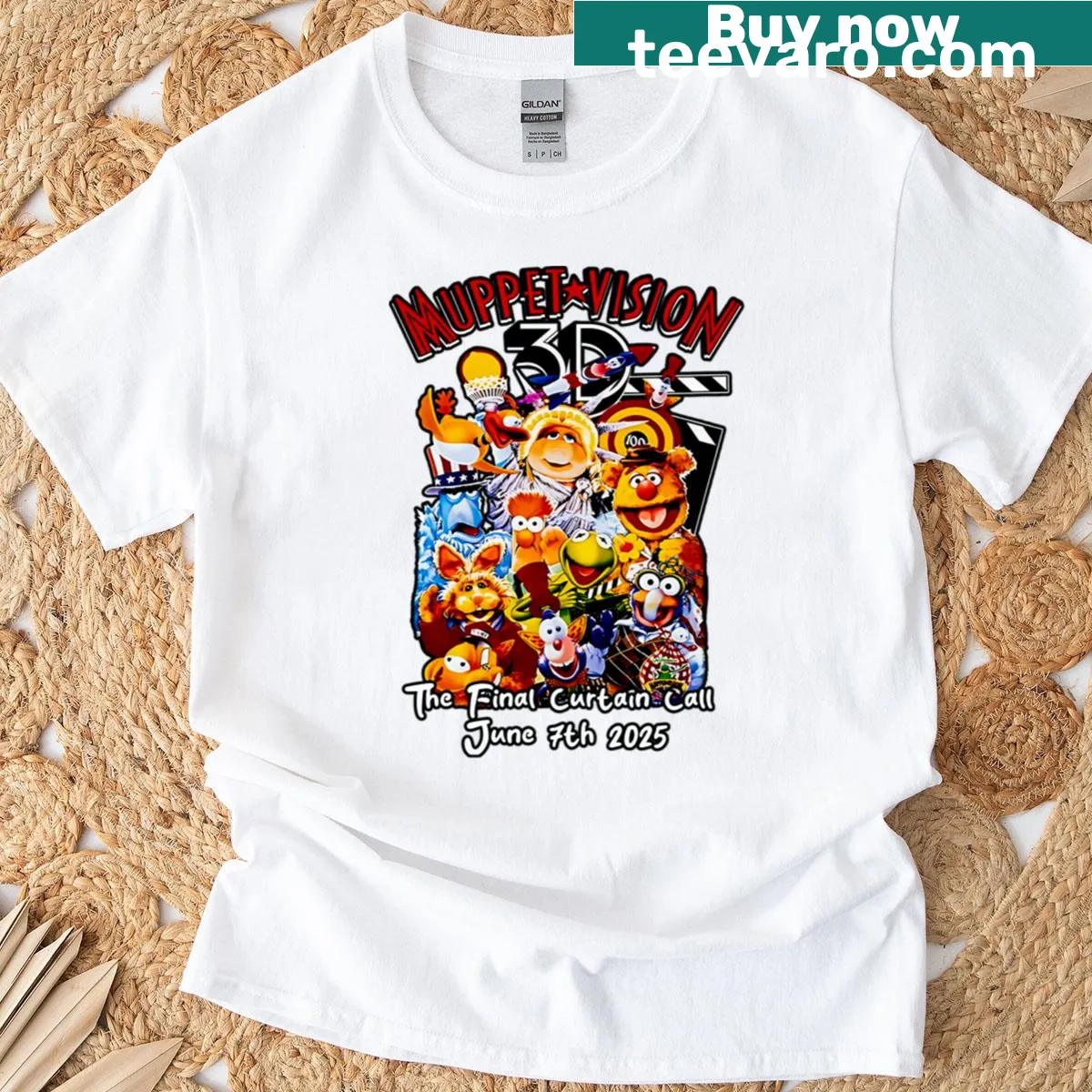 Muppet Vision 3D t-shirt featuring iconic graphic — on a men's t-shirt