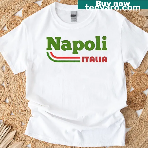 Retro Napoli Italia design on a T-shirt
